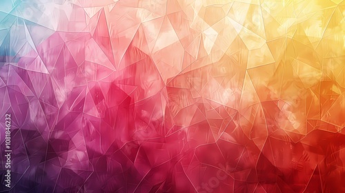 Retro vaporwave color spectrum polygonal abstract poster background