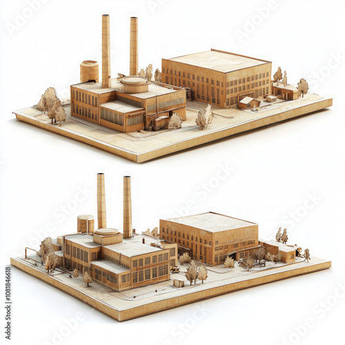 3d Factory Isolated