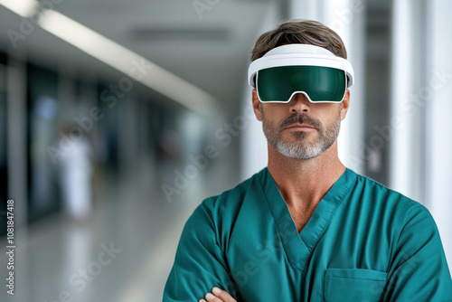 A Surgeon Using Augmented Reality (Ar) Glasses During An Operation To Access Patient Data And Visualize Anatomical Structures In Real-Time