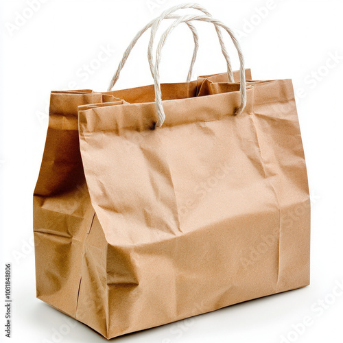 Brown Paper Bag Isolated