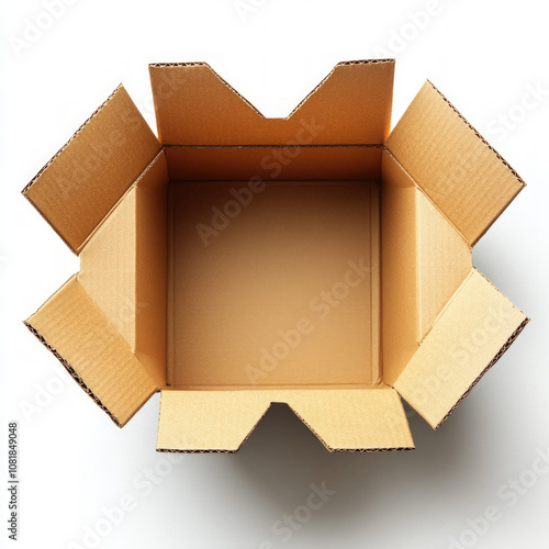 Cardboard Box Isolated Fron...