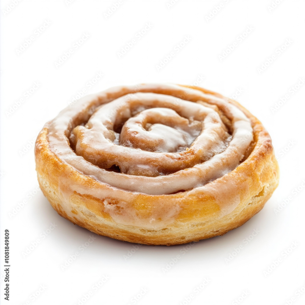 Fototapeta premium Cinnamon Bun Isolated