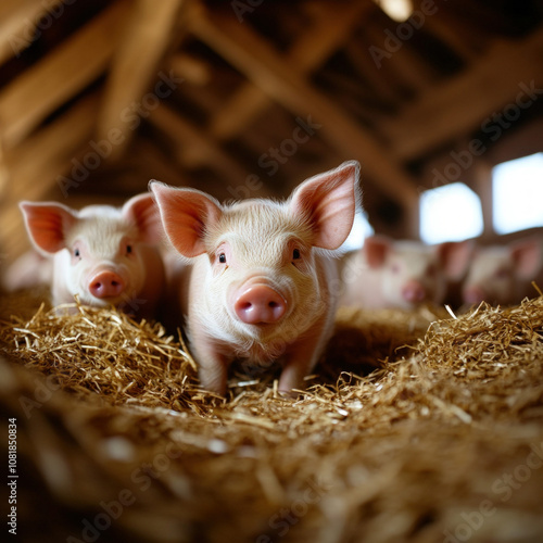 Farm Pig Isolated