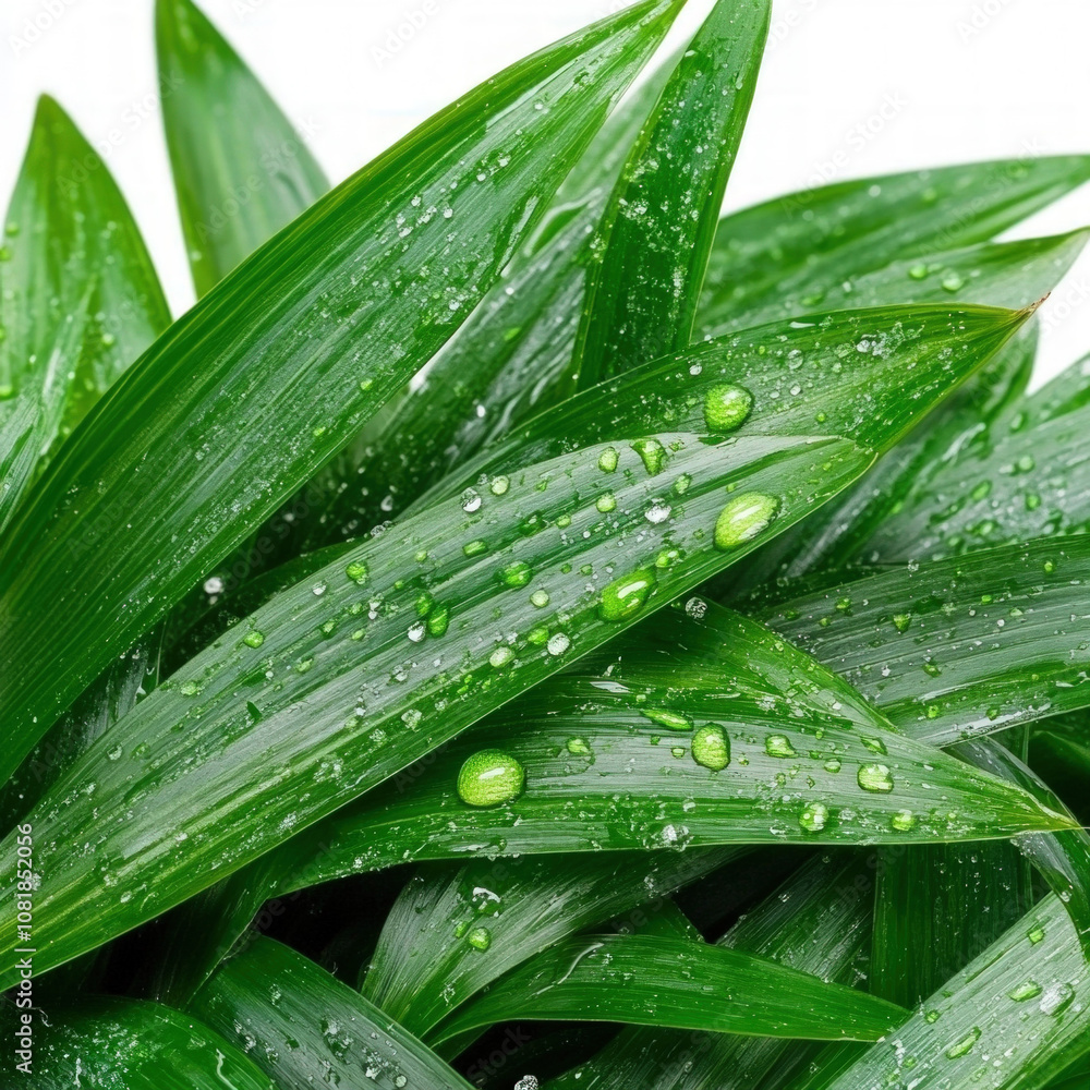 Fototapeta premium Grass Drop Isolated