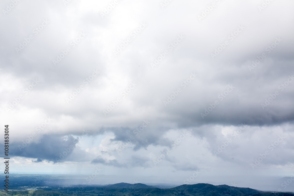 Rain clouds, high angle view Rain clouds, high angle view