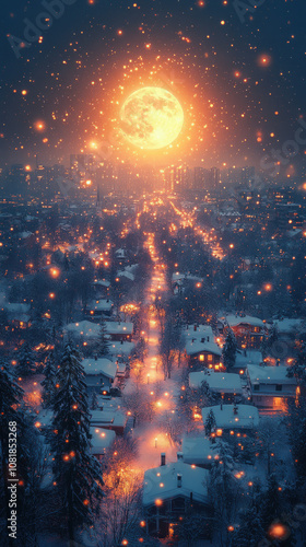 magical Christmas village u...