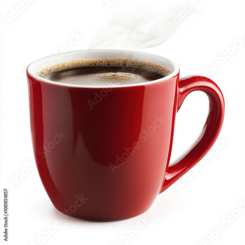 Red Coffee Mug Isolated