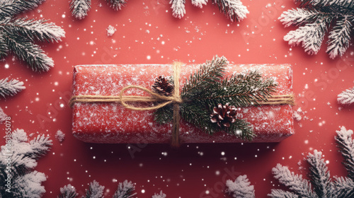 Red Wrapping Paper Background