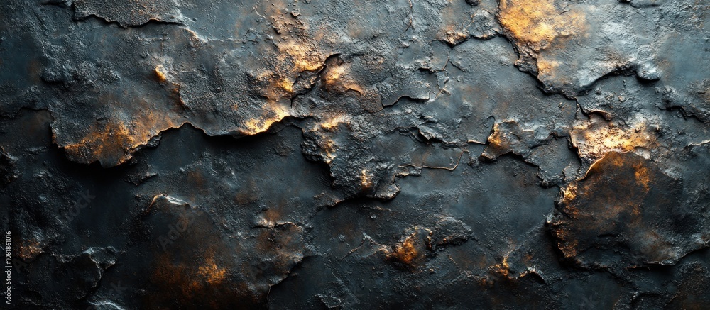Dark Grey and Golden Hues Rock Texture Background Dark Grey and Golden Hues Rock Texture Background