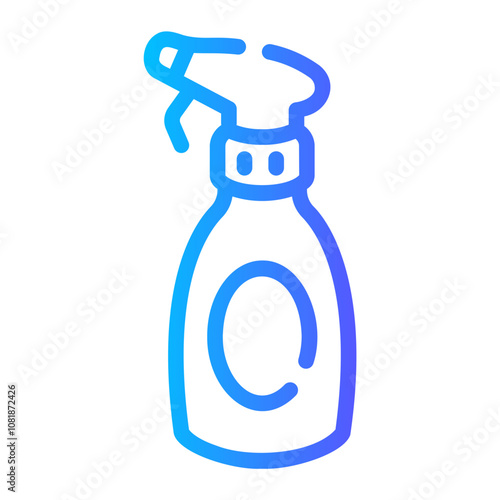 spray water Line Gradient Icon
