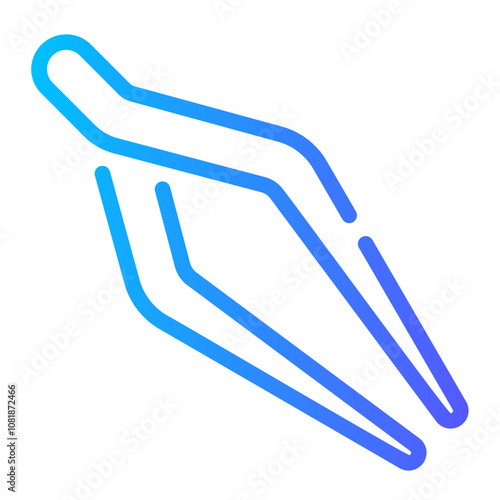tweezers Line Gradient Icon