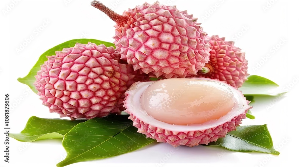 Fresh Lychee - a vibrant and exotic visual. The fresh lychee showcases its juicy texture and inviting appearance. Fresh Lychee - a vibrant and exotic visual. The fresh lychee showcases its juicy texture and inviting appearance.