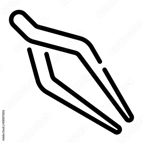 tweezers Line Icon