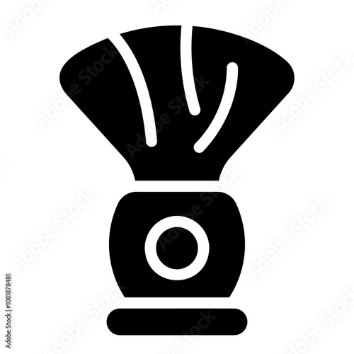 shaving brush Solid icon
