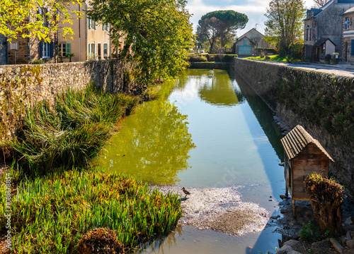 Fotografie Medieval village of Sauveterre de Rouergue, in Aveyron, Occitanie, France