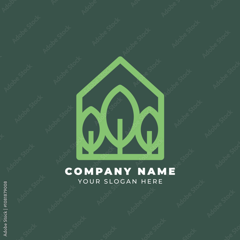 Natural House Logo Template Design Vector, Emblem, Design Concept, Creative Symbol, Icon Natural House Logo Template Design Vector, Emblem, Design Concept, Creative Symbol, Icon