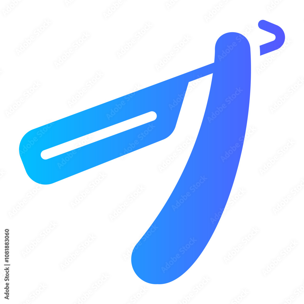 razor blade Gradient icon razor blade Gradient icon