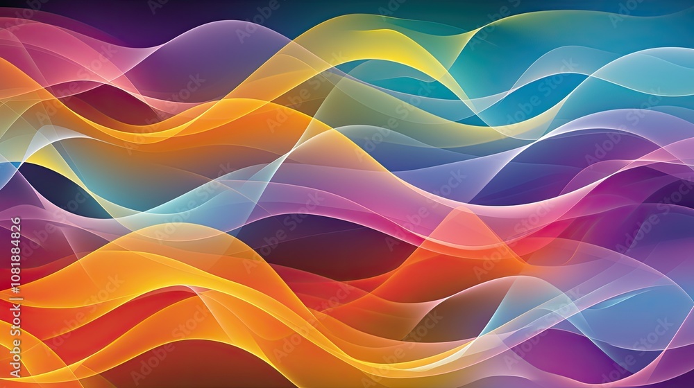 Fototapeta premium abstract colorful background wavy