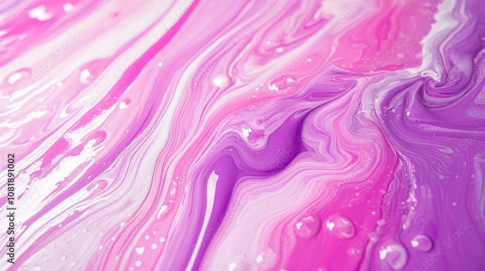 Liquid paint mixing in mesmerizing swirls Liquid paint mixing in mesmerizing swirls