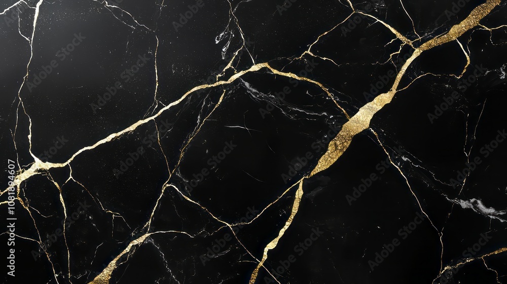 Luxurious black marble texture with bold gold veining, creating an elegant, high-contrast design ideal for sophisticated interiors. AI generative. Luxurious black marble texture with bold gold veining, creating an elegant, high-contrast design ideal for sophisticated interiors. AI generative.