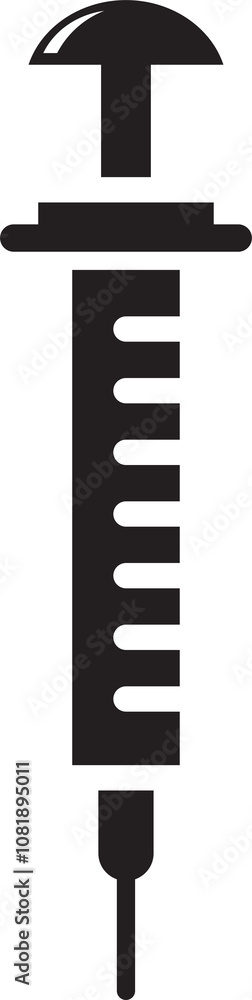 Medical Disposable Syringe Icon Medical Disposable Syringe Icon