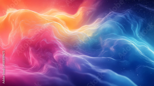 Mesmerizing Full-Color Abstract Water Flow Rendered with Vivid Fluid Patterns