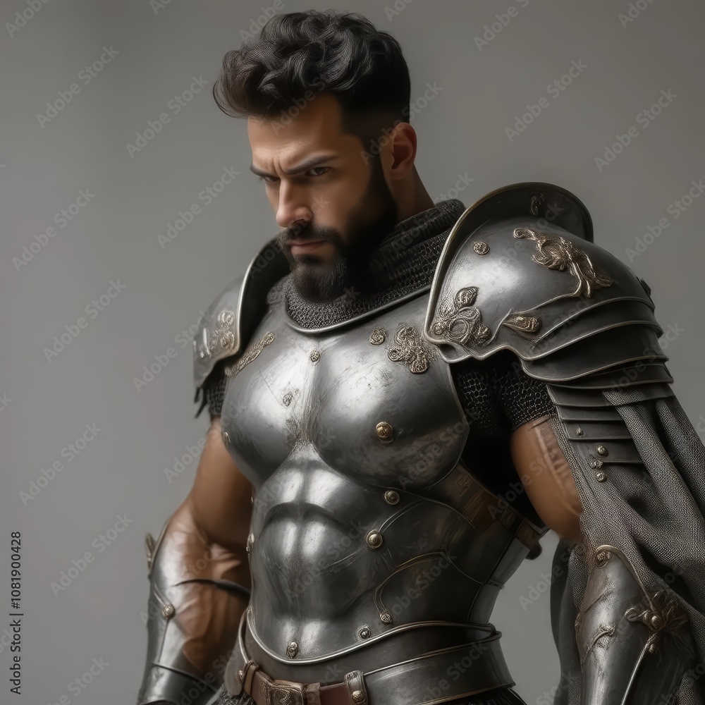 arafed man in armor with a beard and a beard arafed man in armor with a beard and a beard
