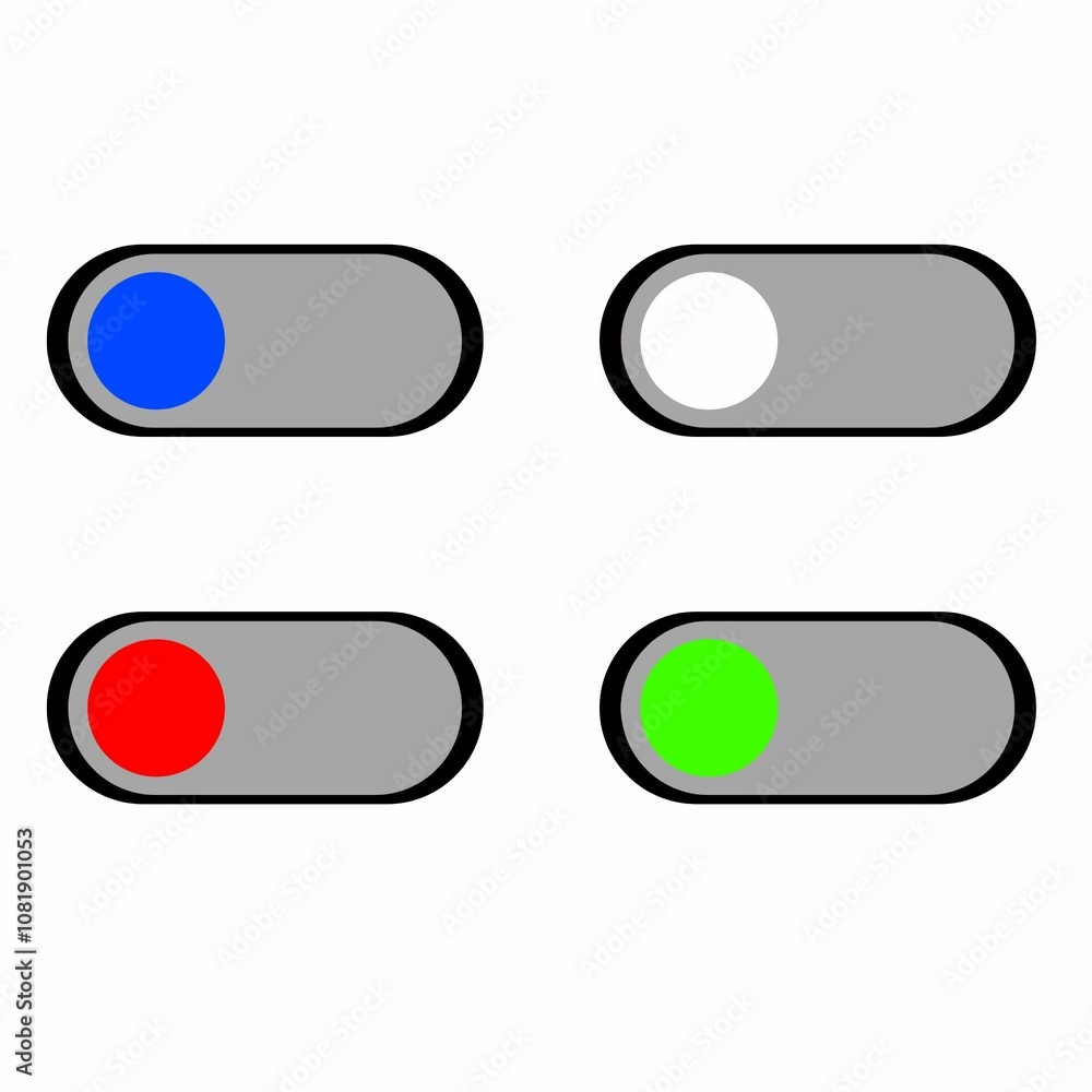 Web buttons, toggle buttons Web buttons, toggle buttons