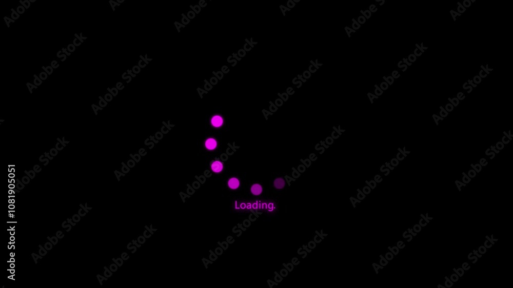 Circle pink color Abstract loading icon animation . Loading bar and percentage Futuristic progress loading bar 0-100 percent. on black background Circle pink color Abstract loading icon animation . Loading bar and percentage Futuristic progress loading bar 0-100 percent. on black background