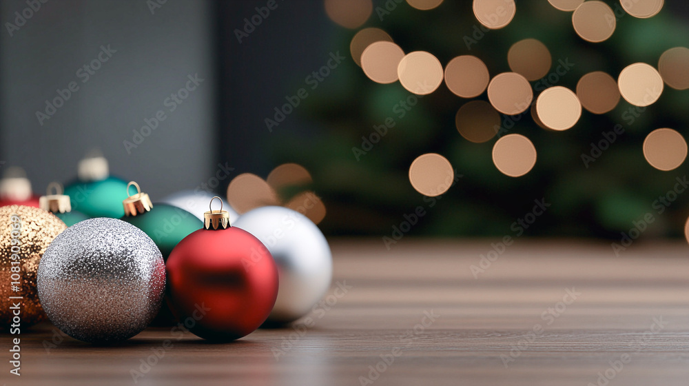 Φωτογραφία Icono de esferas navideñas en fondo transparente con diseño festivo