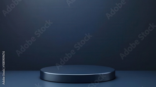 Minimalist podium on dark background for product display or promotional use.
