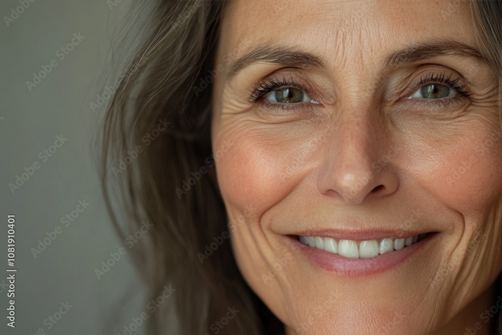 Template for middle aged woman portrait. Template for middle aged woman portrait.