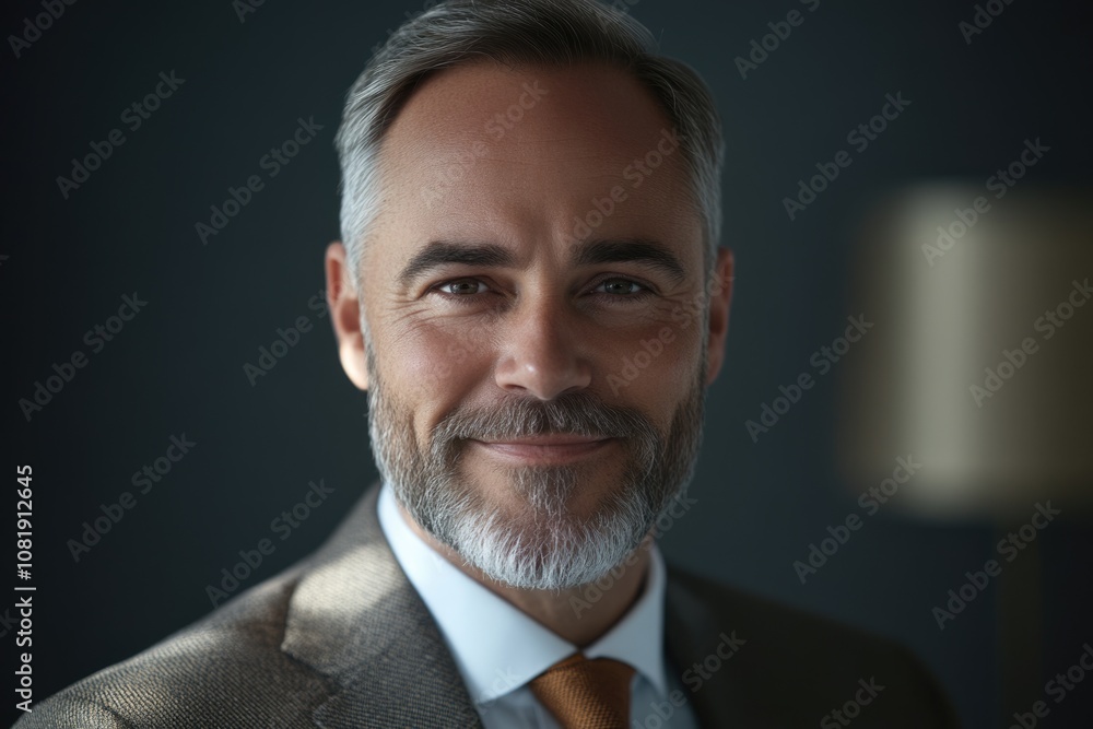 Smiling middle aged business man Smiling middle aged business man