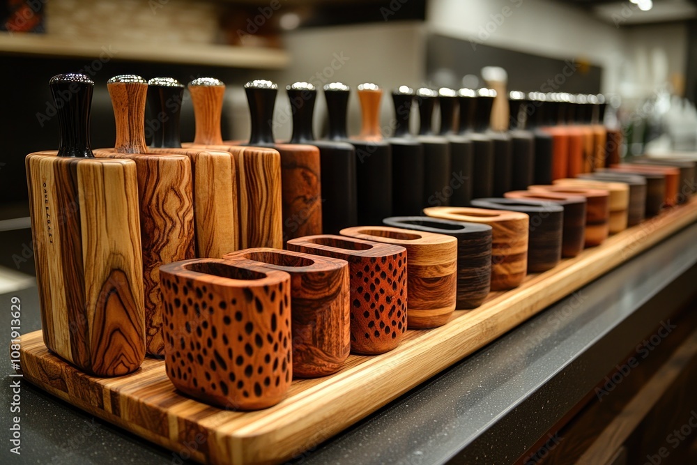 Collection of Exquisite Handcrafted Wooden Holders Collection of Exquisite Handcrafted Wooden Holders