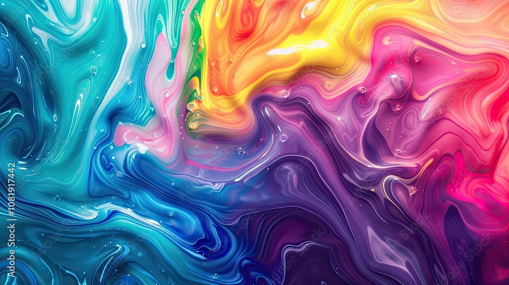 Fototapeta premium Abstract vibrant spectrum, liquid backgrounds