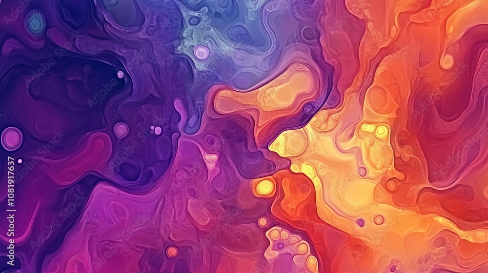 A psychedelic fractal background with a watercolor style featuring blurred spots and colorful paint strokes in various shapes A psychedelic fractal background with a watercolor style featuring blurred spots and colorful paint strokes in various shapes