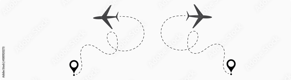 air plane reach in the destination. air plane route. airplane location. destination. reach. landing. dotted line. air plane reach in the destination. air plane route. airplane location. destination. reach. landing. dotted line.