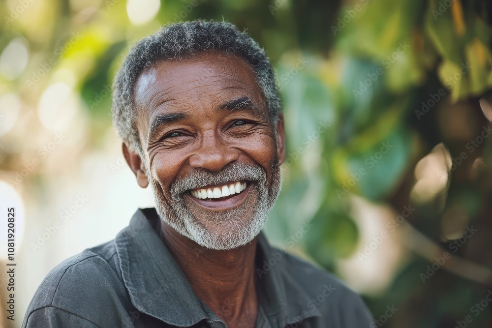 Smiling Older Man with a Healthy Smile for Wellness Promotion Smiling Older Man with a Healthy Smile for Wellness Promotion