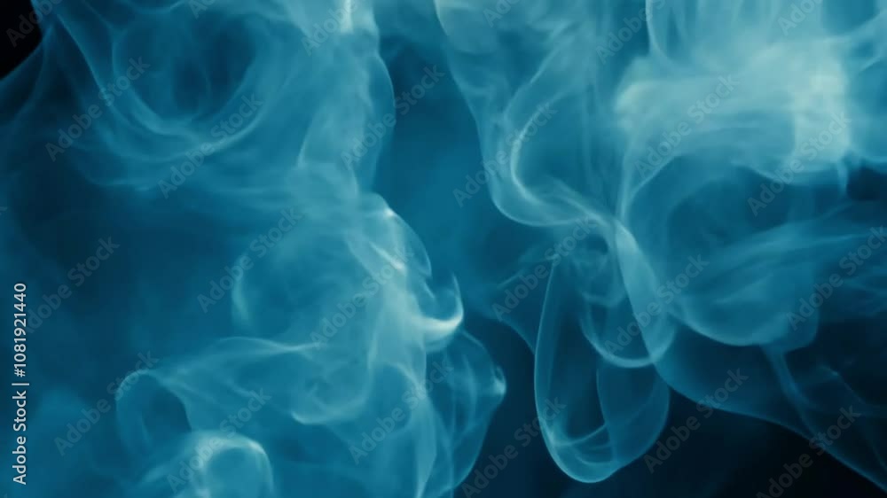 Abstract Smoke Swirls in Blue Abstract Smoke Swirls in Blue