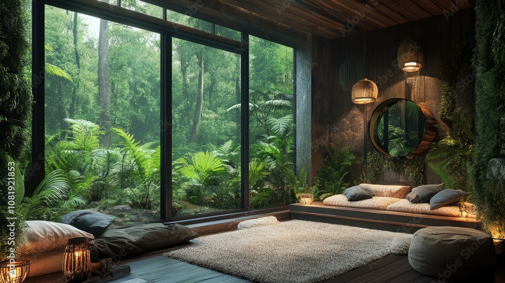 Lush greenery in tranquil Lush greenery in tranquil