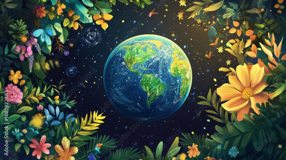 Earth in Bloom: A Cosmic Tapestry of Nature Earth in Bloom: A Cosmic Tapestry of Nature