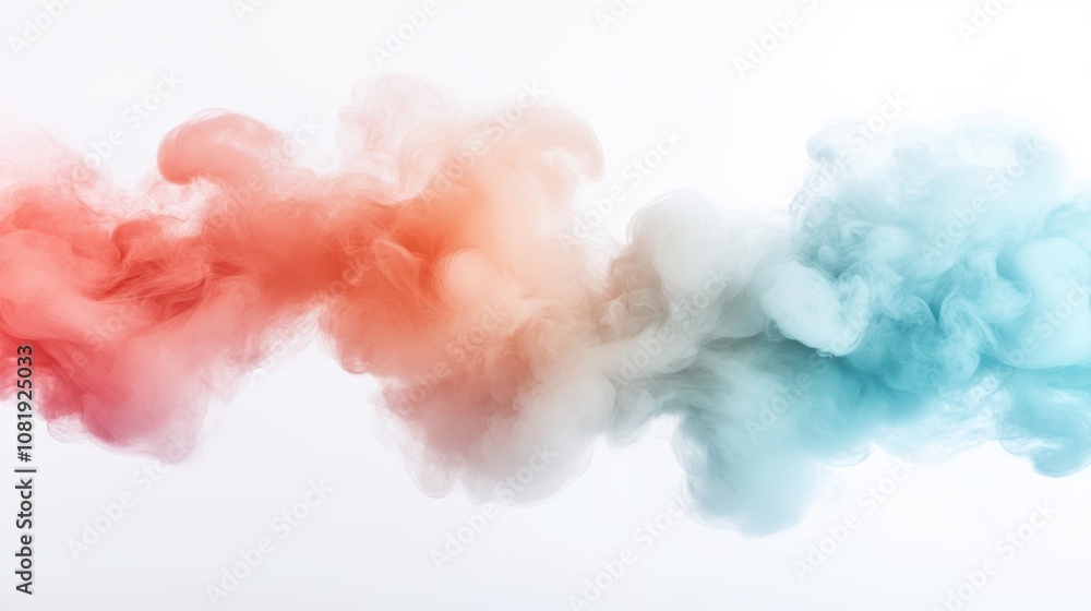 Soft, colorful smoke swirls blend shades of red and blue against a light background, creating an abstract design ideal for backgrounds, artistic projects, or digital media, Soft, colorful smoke swirls blend shades of red and blue against a light background, creating an abstract design ideal for backgrounds, artistic projects, or digital media,
