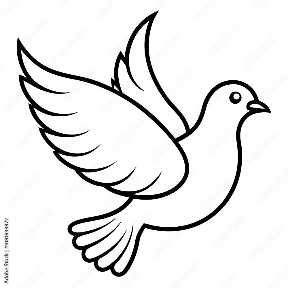 dove of peace vector illustration with white background dove of peace vector illustration with white background