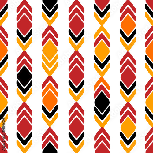 seamless pattern with arrows, Motif ,ethnic ,ikat, seamless, textile ,illustration ,embroidery ,print striped ,ornament  ,design for wrapping ,silk ,scarf ,background ,textile ,carpet