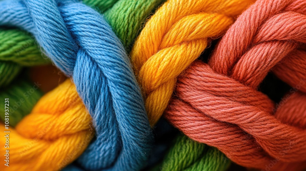 Vibrant Threads Twisted in a Colorful Knot Vibrant Threads Twisted in a Colorful Knot