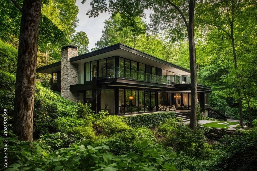 Upscale Modern Home with Sleek Architecture for Contemporary Living Upscale Modern Home with Sleek Architecture for Contemporary Living