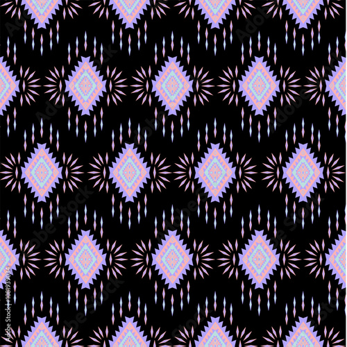 seamless pattern , Geometric Ethnic pattern, Native American tribal fabric,tile, carpet ,vector,illustration design 