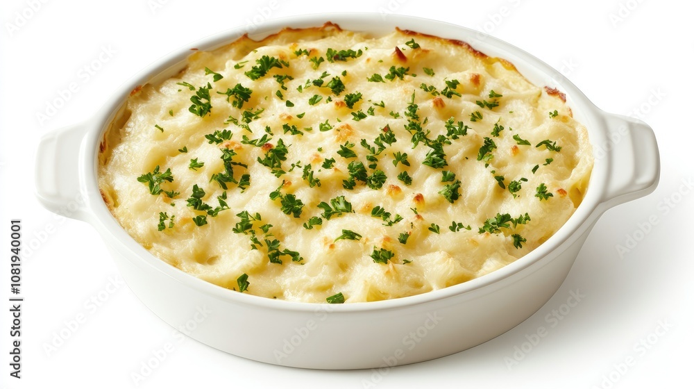 Creamy Cheesy Casserole with Parsley Topping Creamy Cheesy Casserole with Parsley Topping