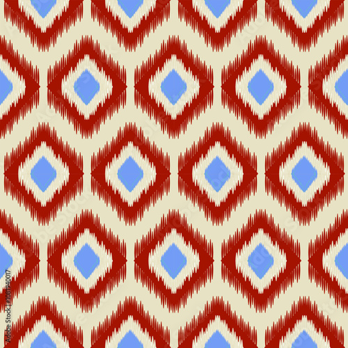 seamless knitted pattern Motif ,ethnic ,ikat, seamless, textile ,illustration ,embroidery ,print striped ,ornament ,floral pattern ,design for wrapping ,silk ,scarf ,background ,textile ,carpet, rug