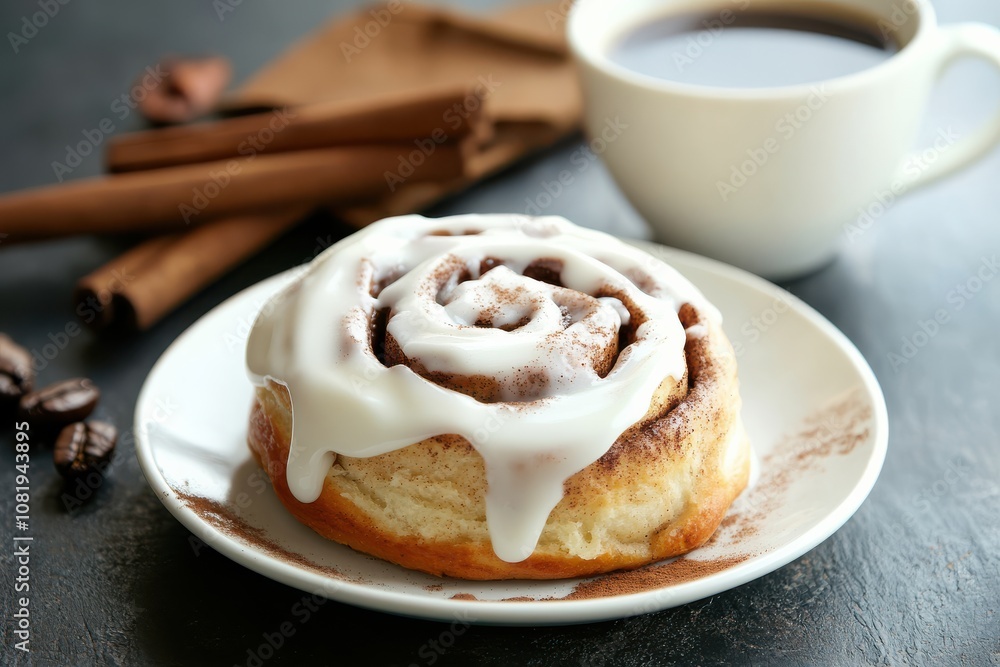 Delicious Cinnamon Roll with Creamy Frosting for Baking Enthusiasts Delicious Cinnamon Roll with Creamy Frosting for Baking Enthusiasts
